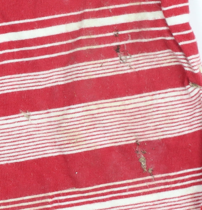 Jumper Women's Red Striped T-Shirt, XL, Jersey Style