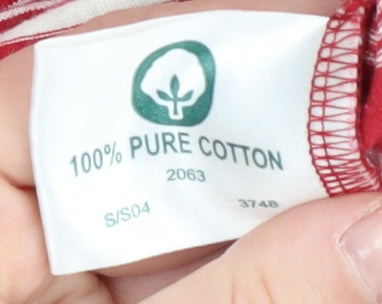 Jumper Women's Red Striped T-Shirt, XL, Jersey Style