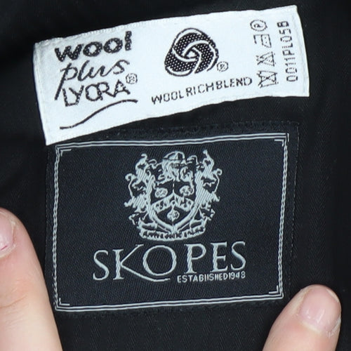 Skopes Men's Black Wool Dress Pants - Size L, Formal Wear