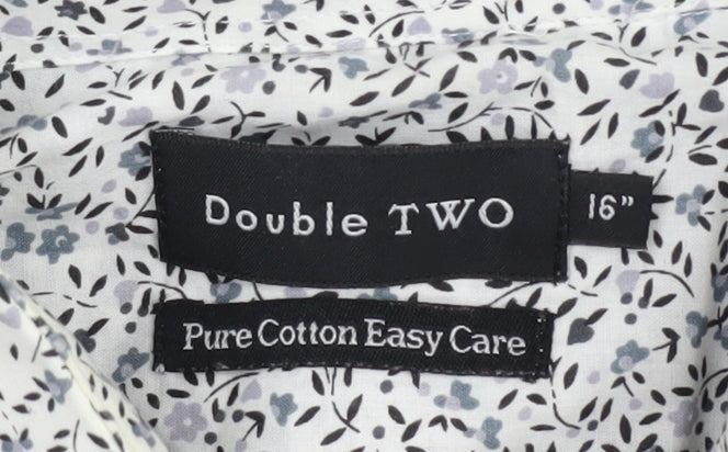 Double TWO Unisex Floral Button-Up Shirt Size 16