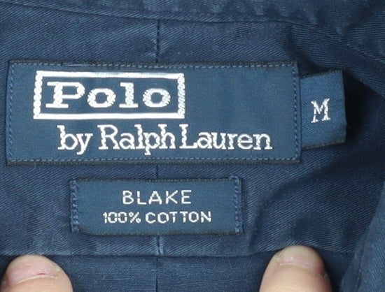 Ralph Lauren Men's Blue Button-Up Shirt M