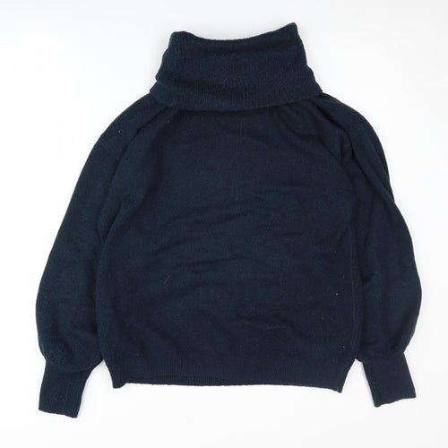 ASOS DESIGN Women's Black Roll Neck Pullover Jumper Size 6