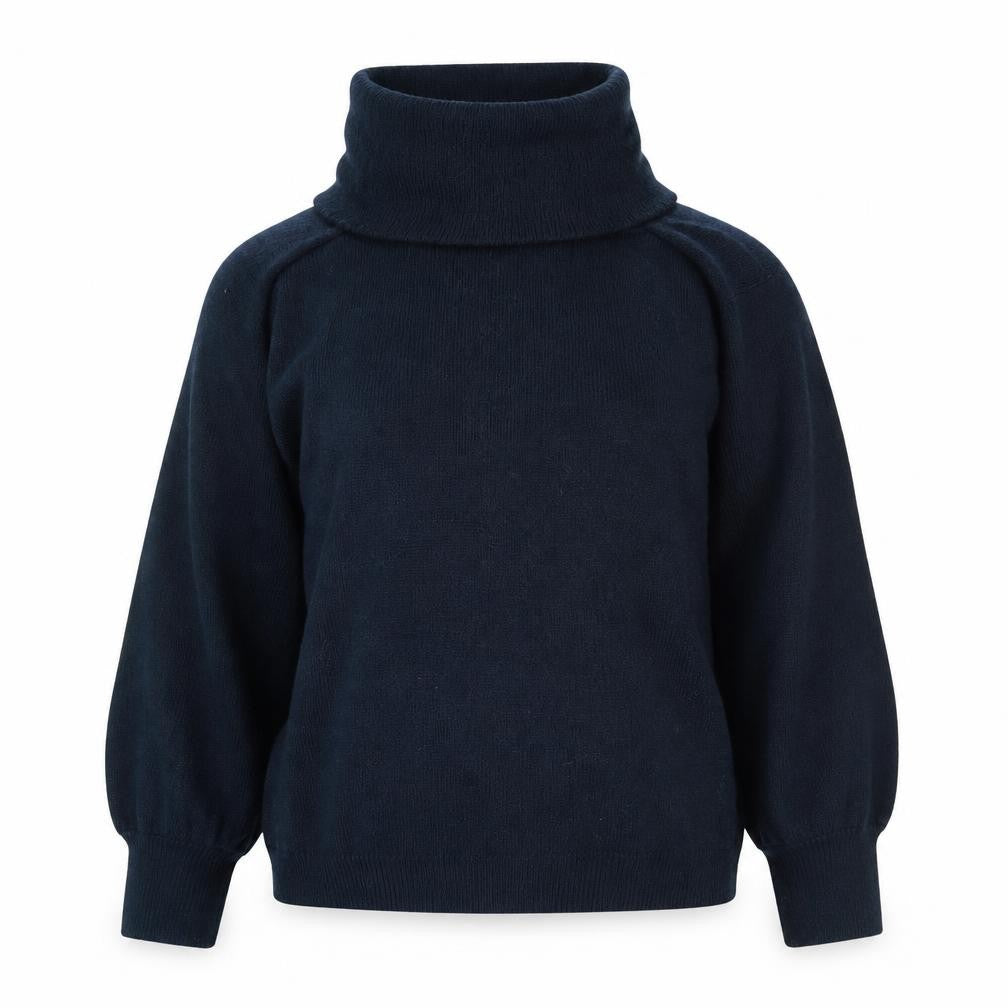 Front view of ASOS DESIGN Women's Black Roll Neck jumper, size 6