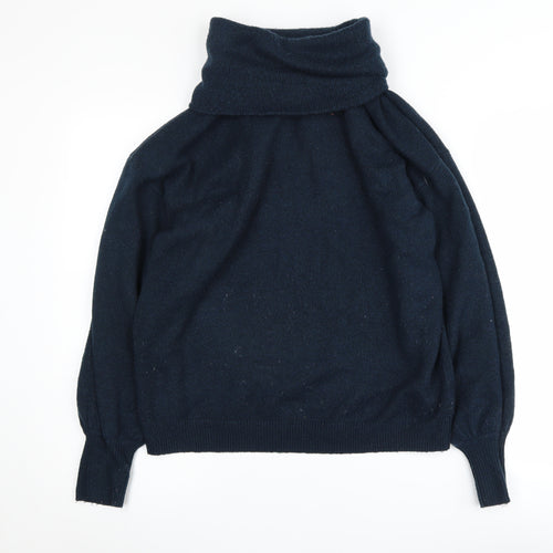 ASOS DESIGN Women's Black Roll Neck Pullover Jumper Size 6