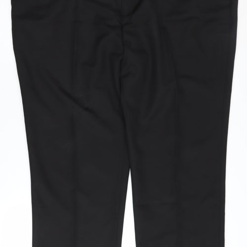 Cotton Traders Men's Black Regular Trousers Size 48
