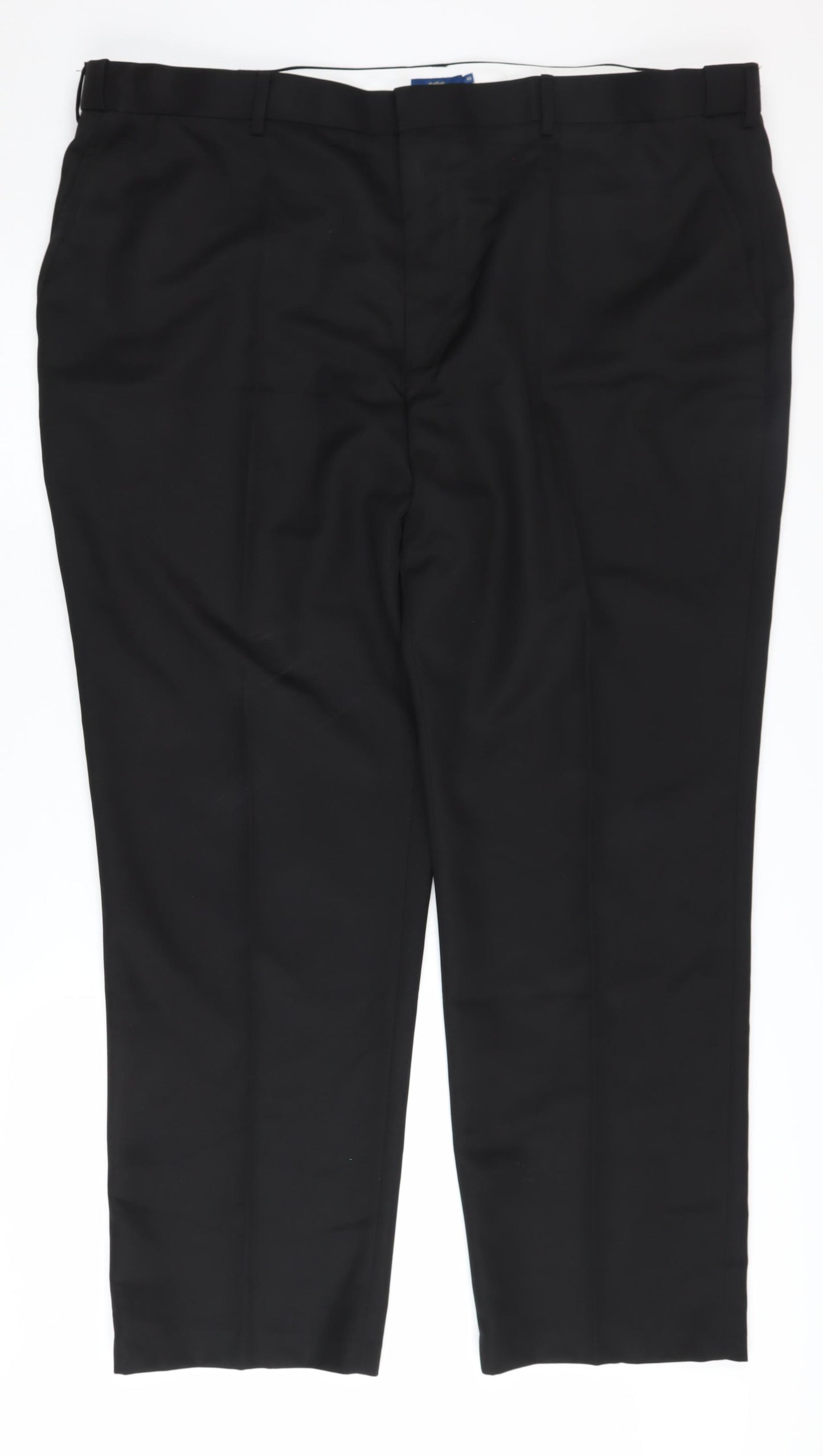 Cotton Traders Men's Black Regular Trousers Size 48