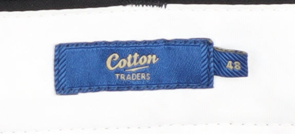 Cotton Traders Men's Black Regular Trousers Size 48