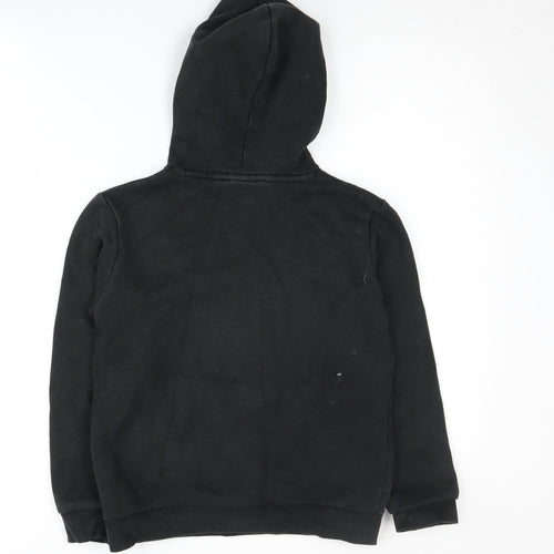 Puma Boys Black Hoodie 11-12 Years Pullover Graphic Print