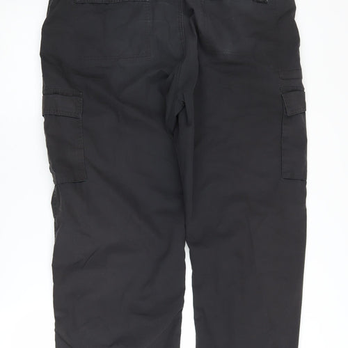 Mountain Warehouse Men's Black Cargo Trousers 38