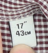 Next Men's Multicoloured Check Button-Up Shirt 17 Long Sleeve