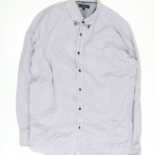 Jeff Banks Men's Multicoloured Long Sleeve Check Shirt L