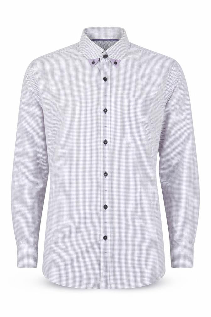 Front view of Jeff Banks Men's Multicoloured Long Sleeve Check Shirt L