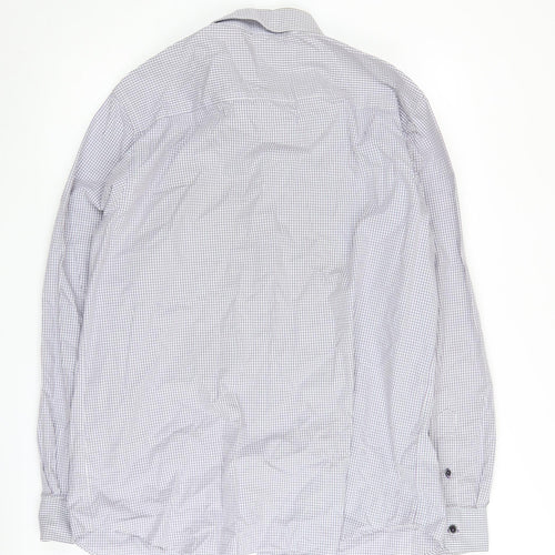 Jeff Banks Men's Multicoloured Long Sleeve Check Shirt L