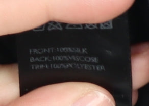 Mint Velvet Women’s Black Silk Blouse Size 12