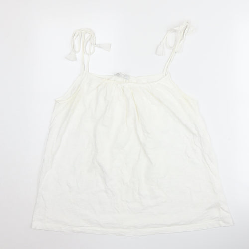 White Company Women's White Camisole Tank Size 12