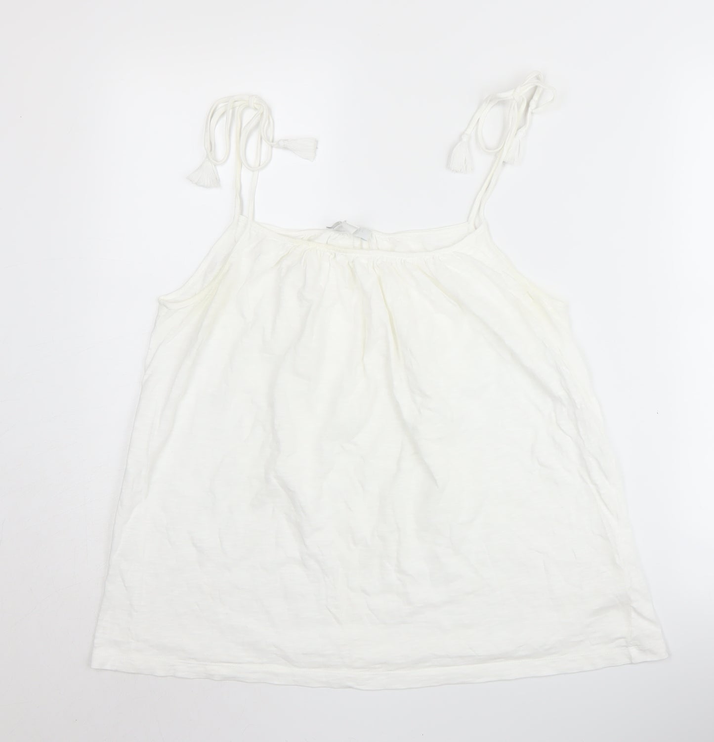 White Company Women's White Camisole Tank Size 12