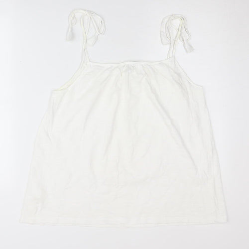 White Company Women's White Camisole Tank Size 12