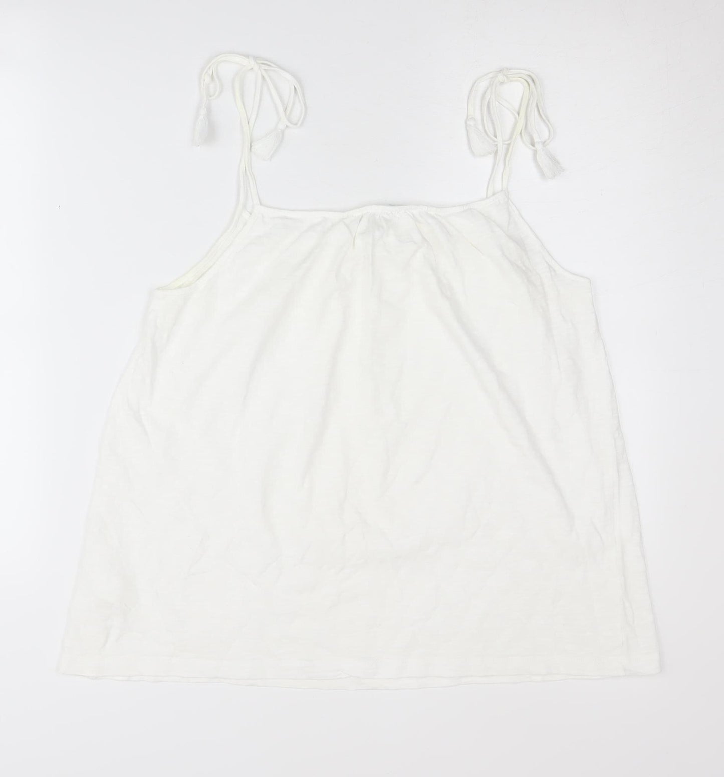 White Company Women's White Camisole Tank Size 12