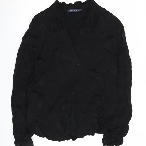 Marks and Spencer Women's Black Blouse Size 6
