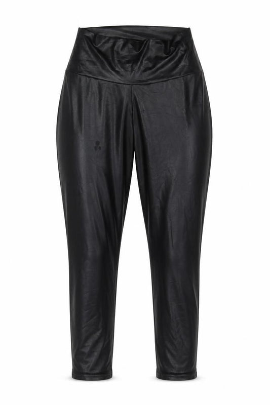 Front view of Mint Velvet Women's Black Ankle Leggings, size S