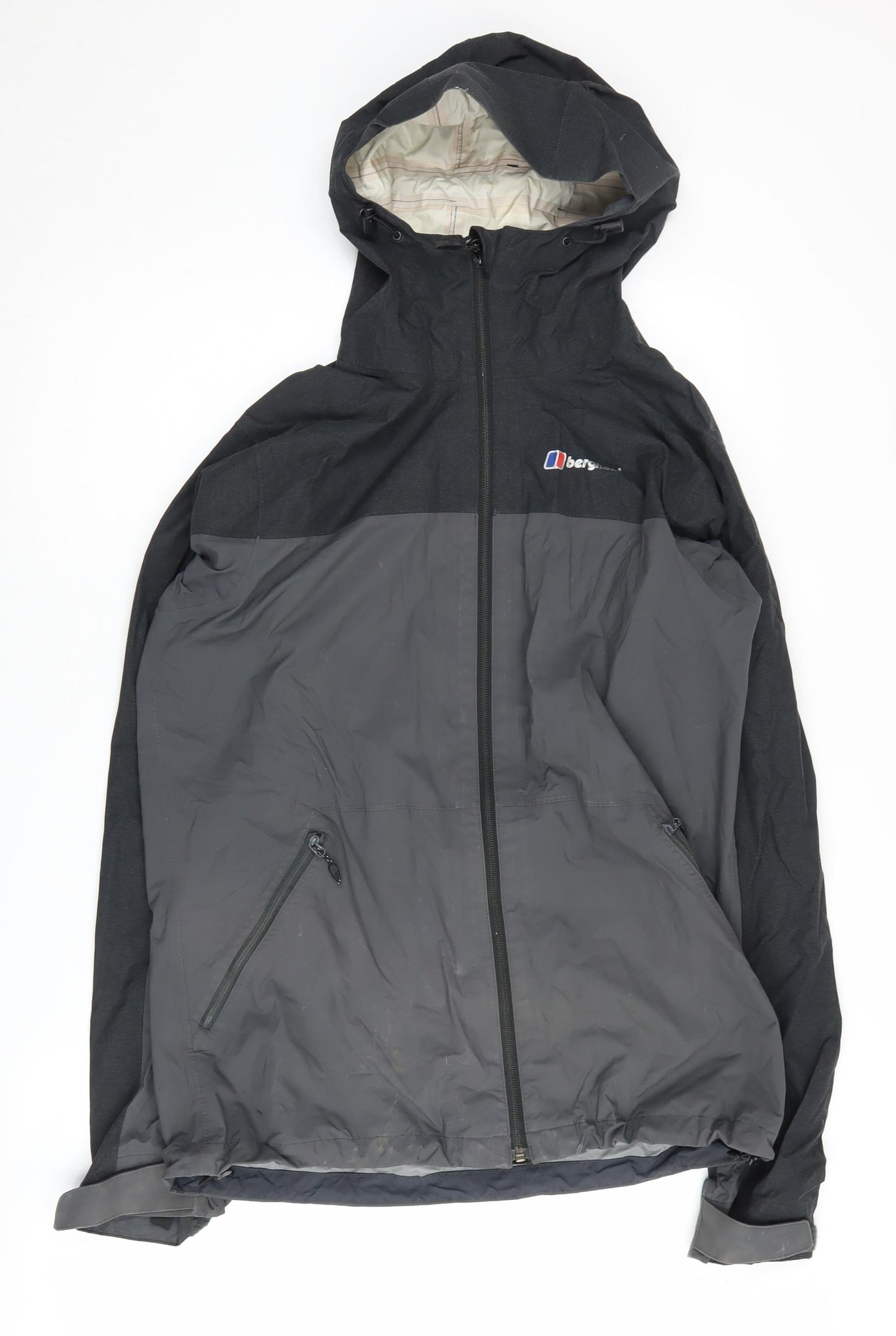 Berghaus Men's Black S Hooded Waterproof Windbreaker