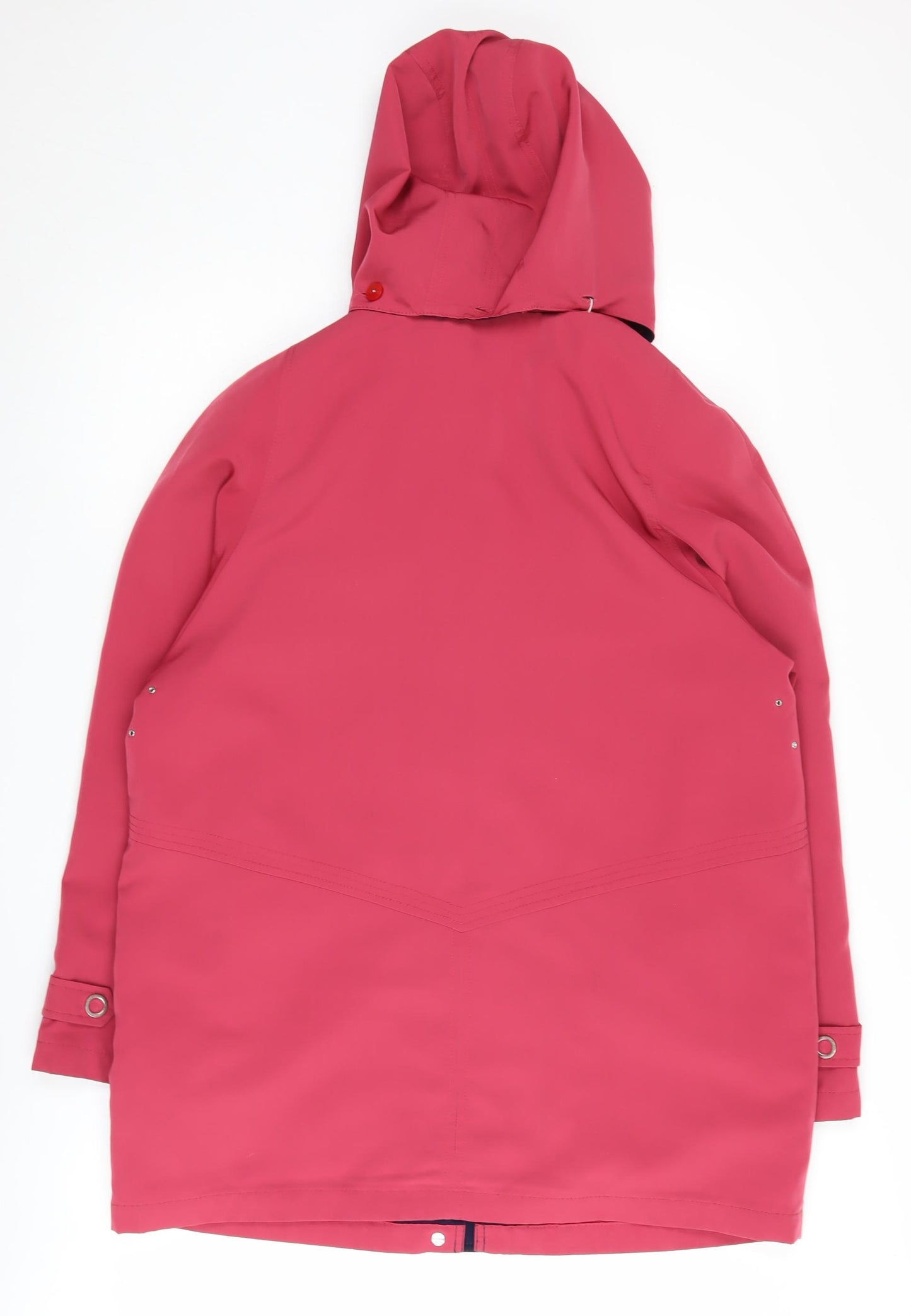 EWM Women's Red Hooded Rain Coat Size 16