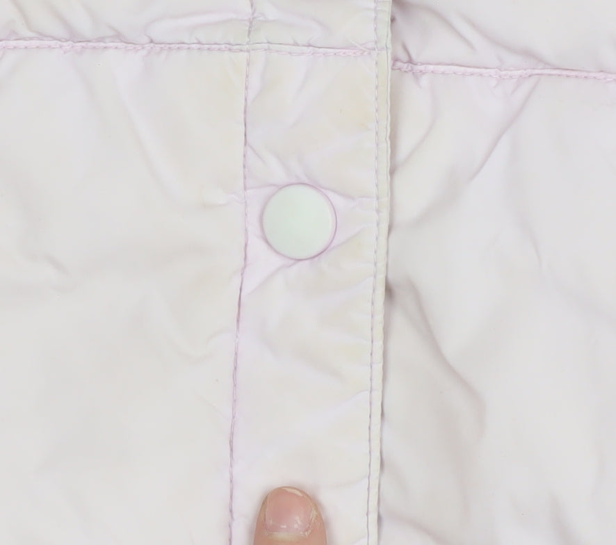 Lands' End Women's Pink Puffer Waistcoat L, Quilted & Lined