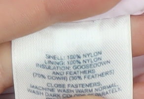 Lands' End Women's Pink Puffer Waistcoat L, Quilted & Lined