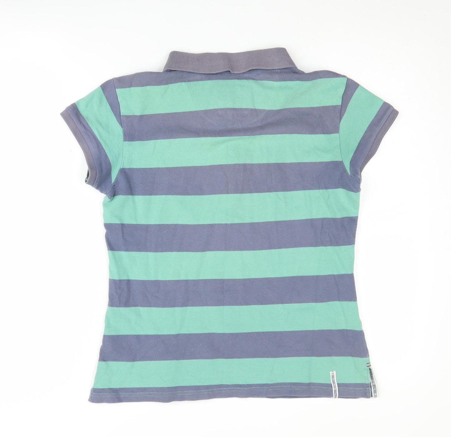 Berghaus Women's Multicoloured Polo Shirt Size 12 - Casual Striped
