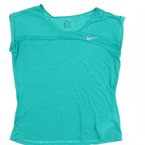 Nike Women's Green Sleeveless T-Shirt M Athletic