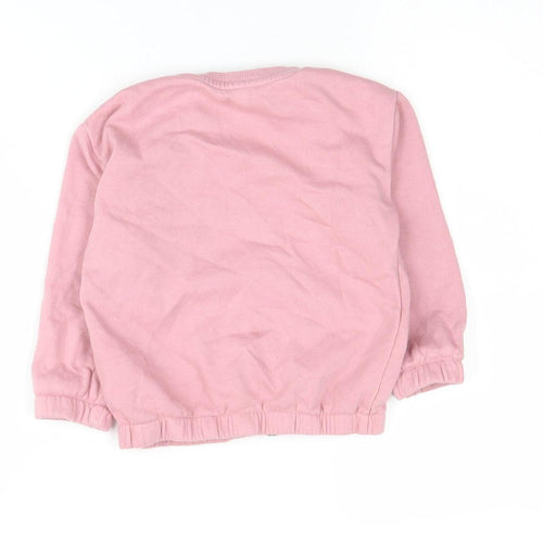 Disney at Primark Girls Pink Minnie Mouse Sweatshirt 2-3 Years