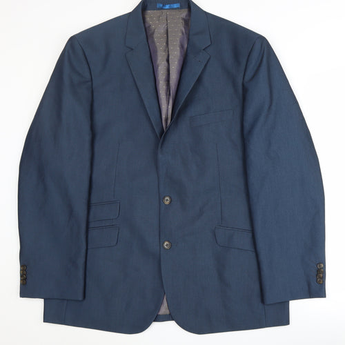 Greenwoods Men's Blue Blazer Size 46 Regular Jacket