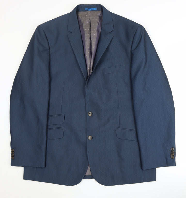Greenwoods Men's Blue Blazer Size 46 Regular Jacket