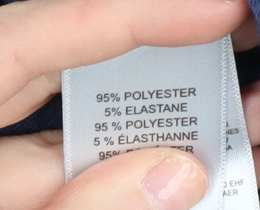 DKNY Women's Blue Lounge Set M Velour Crew Neck