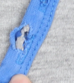 Brookhaven Grey Henley Short Sleeve T-Shirt Medium