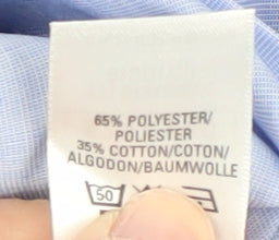 Marks and Spencer Blue Men's 17.5 Regular Fit Shirt