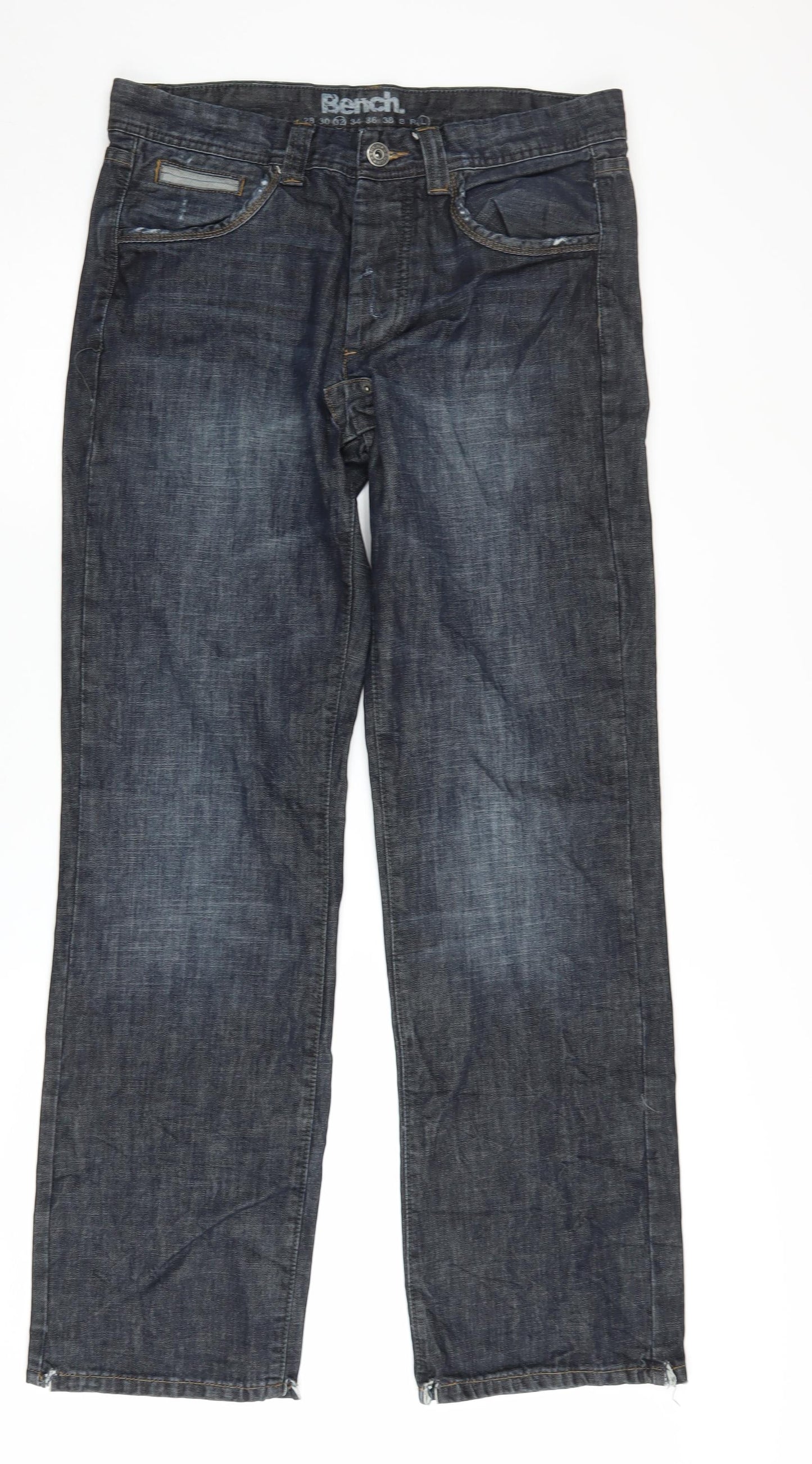 Bench Men's Blue Straight Jeans 32W