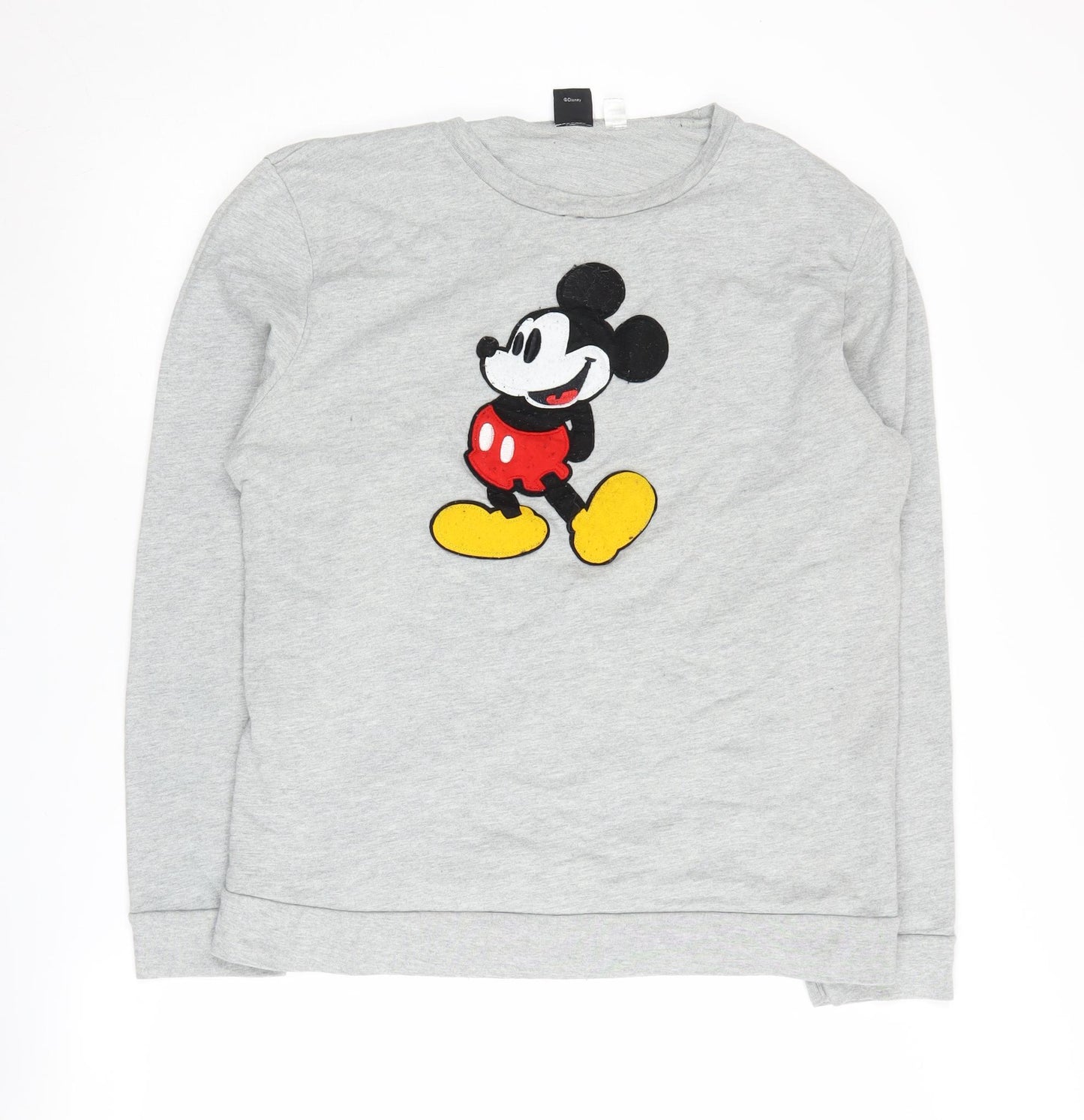 Topman Grey L Men's Pullover Sweatshirt with Cartoon Graphic