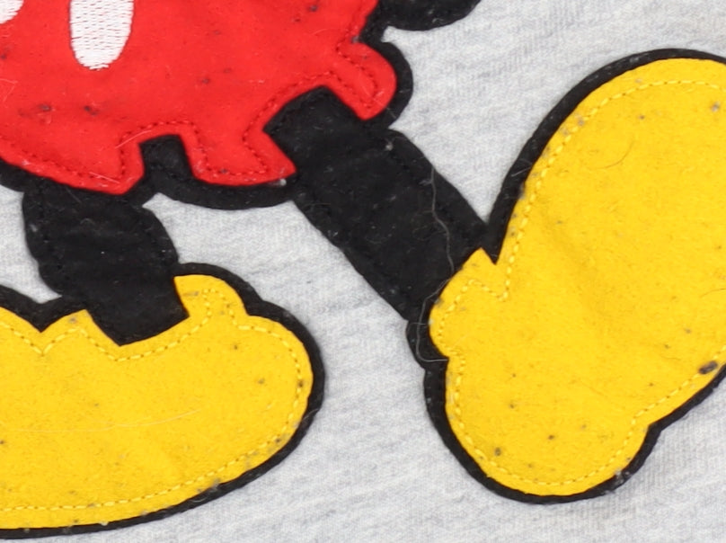 Topman Grey L Men's Pullover Sweatshirt with Cartoon Graphic