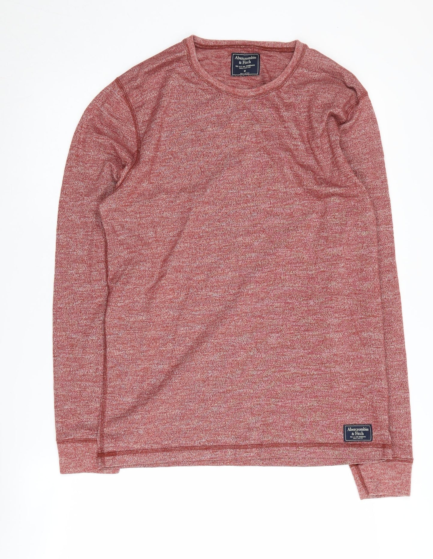 Abercrombie & Fitch Men's Red Pullover Sweatshirt M