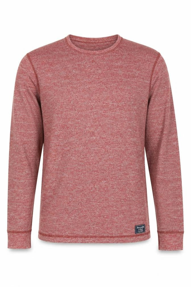 Abercrombie & Fitch Men's Red Pullover Sweatshirt M