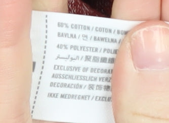 Abercrombie & Fitch Men's Red Pullover Sweatshirt M