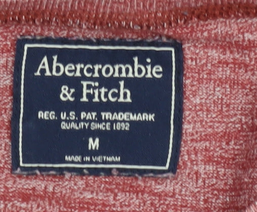 Abercrombie & Fitch Men's Red Pullover Sweatshirt M