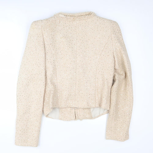 Sweewë Women’s Beige Bouclé Blazer S, Classic Winter Style