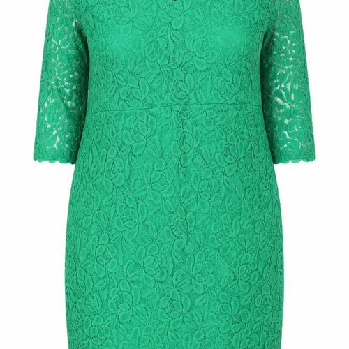 Planet Women's Green Floral Lace Sheath Dress Size 18