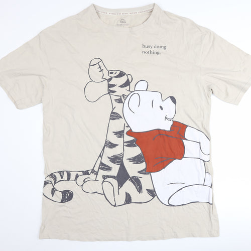Disney Women's Beige Winnie the Pooh Pyjama Top L