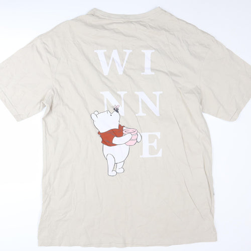Disney Women's Beige Winnie the Pooh Pyjama Top L