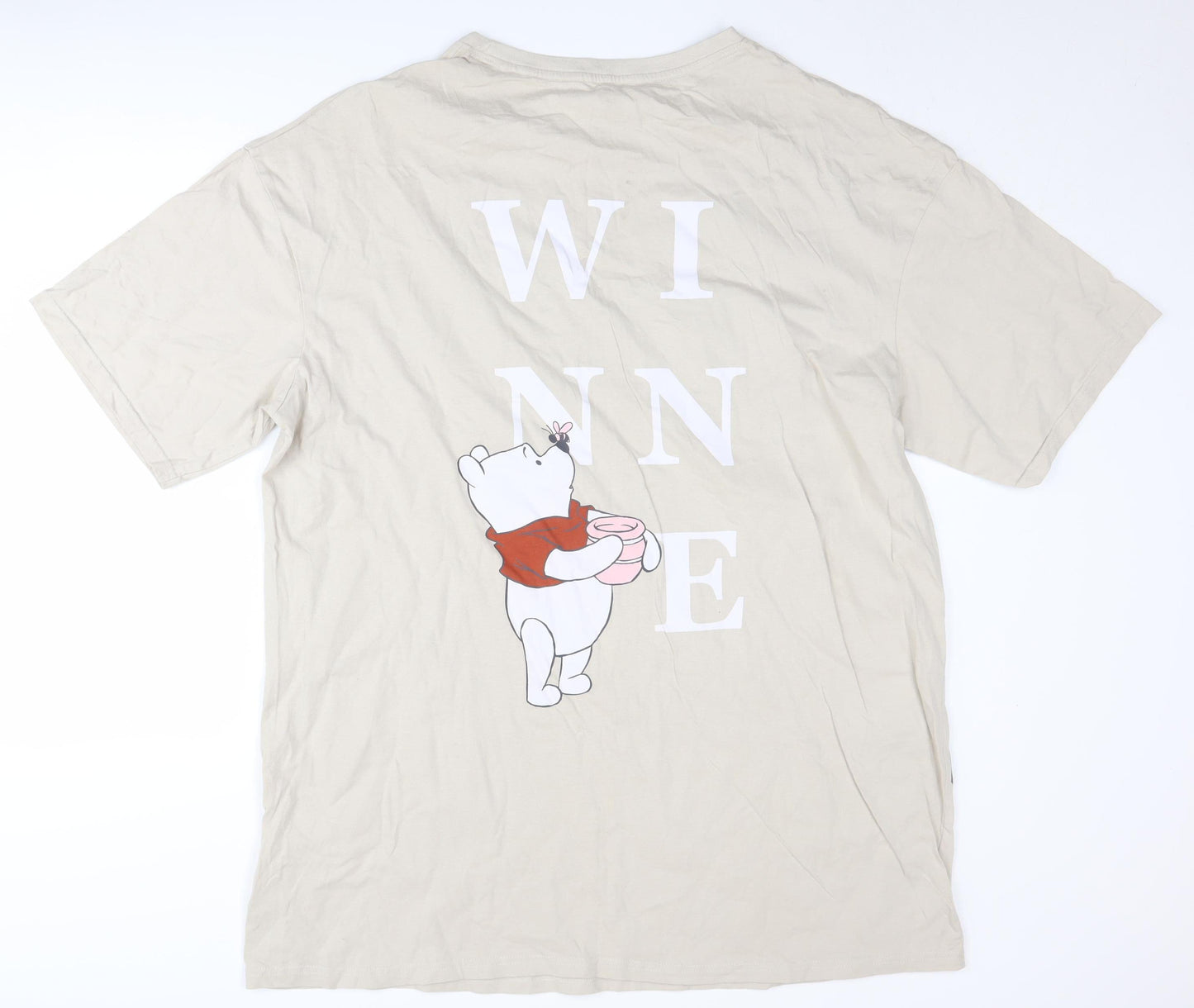Disney Women's Beige Winnie the Pooh Pyjama Top L