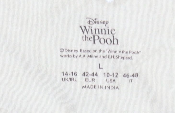 Disney Women's Beige Winnie the Pooh Pyjama Top L