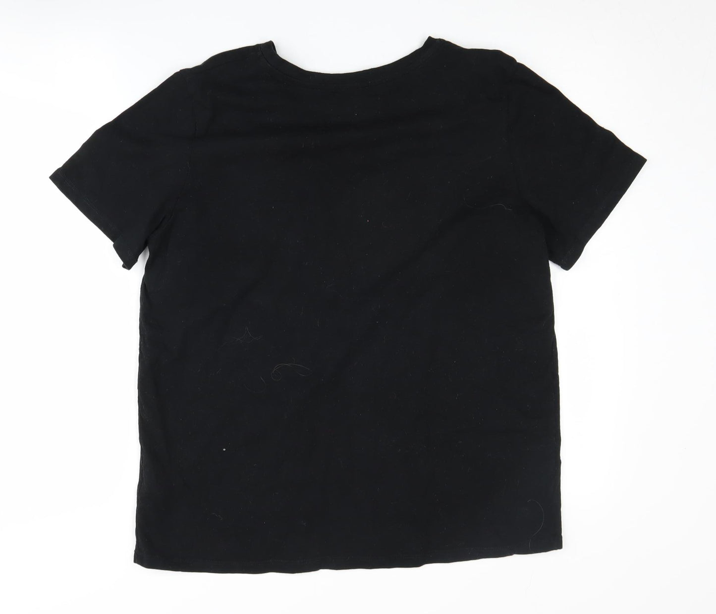 Mint Velvet Women's Black Crew Neck T-Shirt L